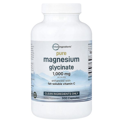 Micro Ingredients,Pure Magnesium Glycinate, 300 Capsules