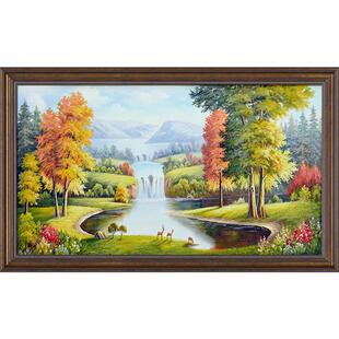 欧式大尺寸电表箱装饰画2026新款免打孔遮挡电闸盒配电箱美式挂画