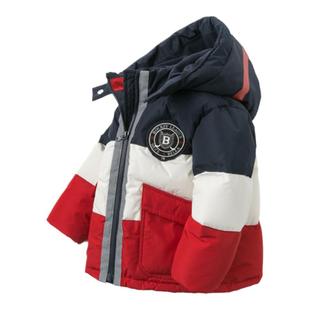 戴维贝拉童装新款冬季男童宝宝保暖羽绒服儿童连帽加厚外套洋气