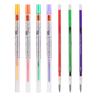 东京书写三菱彩色中性笔芯0.28mm