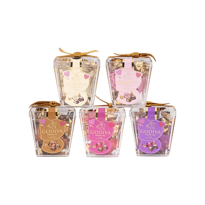 歌帝梵杯装立方酱心巧克力5颗装