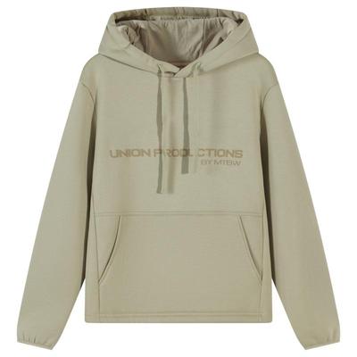 加绒印花美特斯邦威卫衣