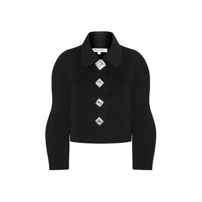 Maison Wester秋季官方流行波浪袖美式复古短外套可露丽穿搭上衣