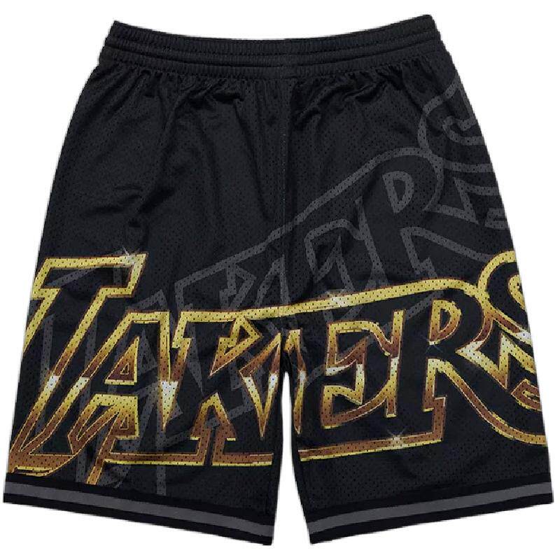 NBA篮球服湖人队青少年大童学生夏季户外运动球裤短裤