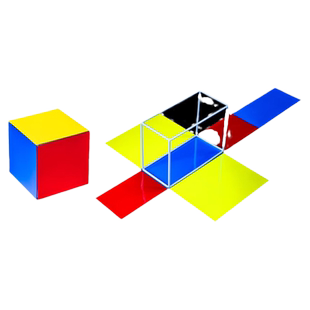 一年级下册认识图形教具单元套装数学教具学具盒平面图形大全教具几何图形卡片磁性正方体和长方体数学教具