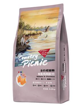 畅享优品鲑鱼鸡肉成猫粮1.5kg*4