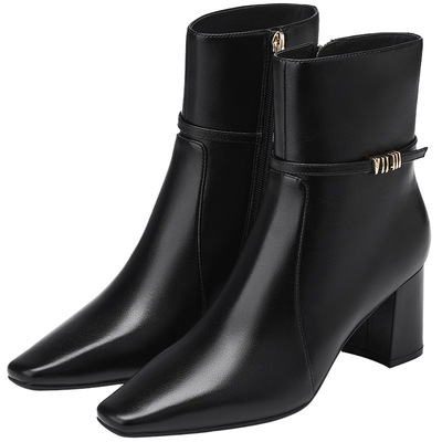 73hours法式尖头显瘦时装裸靴