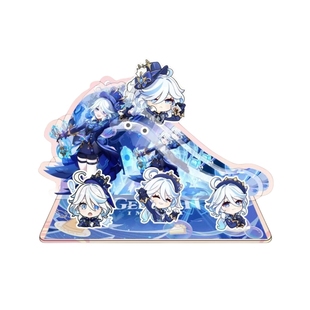 原神立牌周边全人物亚克力滑梯芙宁娜胡桃钟离魈散兵游戏摆件礼物