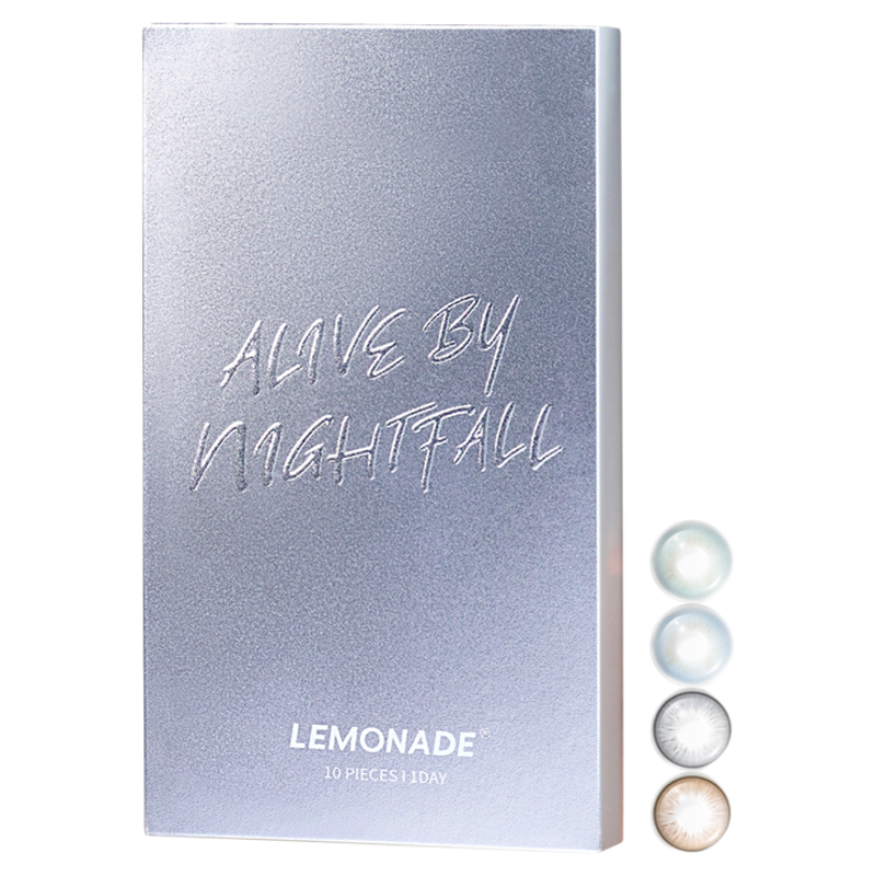 Lemonade美瞳日抛夜行动物大小直径混血款彩色隐形眼镜10片柠檬岛