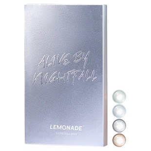 Lemonade美瞳日抛夜行动物大小直径混血款彩色隐形眼镜10片柠檬岛