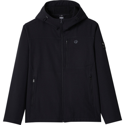 探拓软壳衣男款防风防水加绒外套