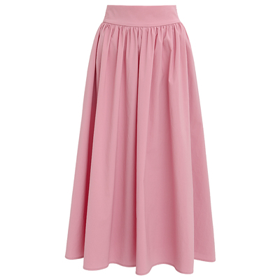sincethen粉色半身裙法式a字长裙