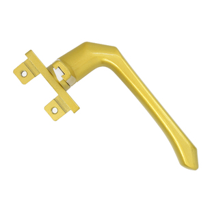 加厚实心铝合金窗户把手外推窗户锁38平开门窗单点执手50窗拉手锁