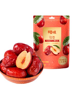 百草味特大红枣骏枣500g