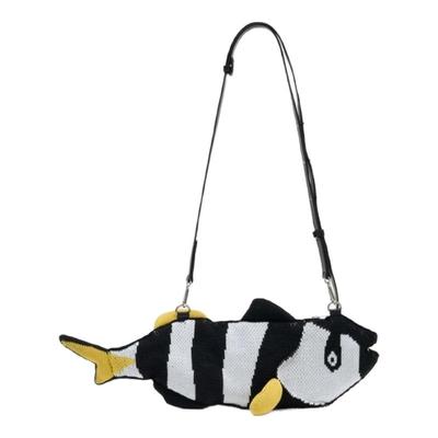 Charles Jeffrey Loverboy Fish 购物袋 - 棉质 - 黑色