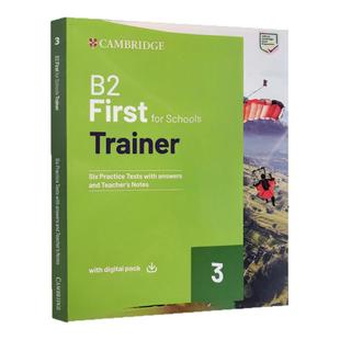 剑桥英语FCE考试真题训练 B2 First for Schools Trainer 3 Trainer 含6套模拟试题带答案电子资源 新版PET考试备考B2原版进口教材