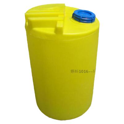 黄色立式加药容器罐大塑料搅拌桶