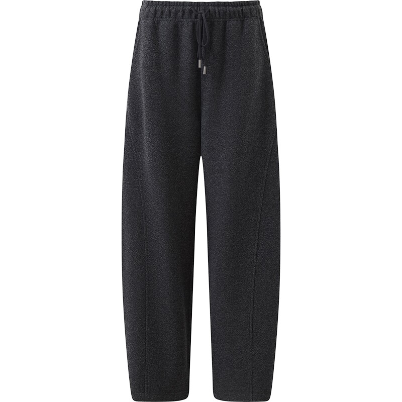 播26秋冬新品通勤风休闲裤女简约宽松气质糯米裤DDT4KD2087