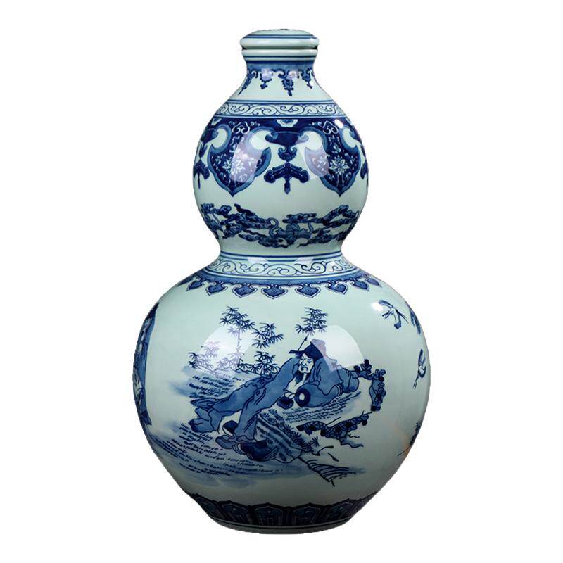 青花瓷陶瓷酒瓶景德镇手绘仿古