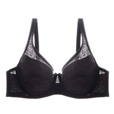 古今有钢圈蕾丝大码透气全棉内衣