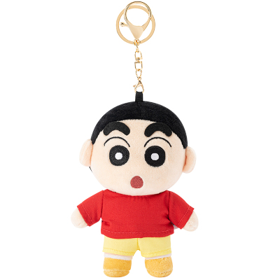 歪瓜出品蜡笔小新毛绒公仔钥匙扣