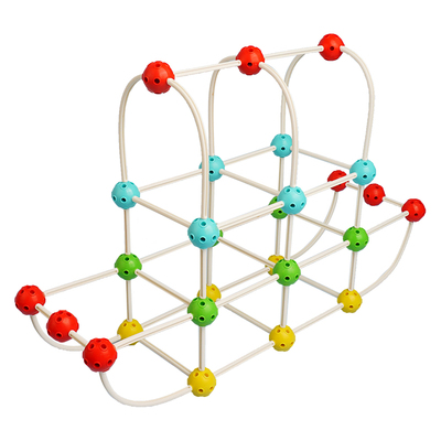 软杆插珠几何幼儿园小学教具
