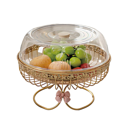轻奢高档新款带盖水果盘