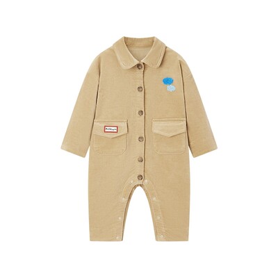 Milkbarn儿童灯芯绒长袖连体衣