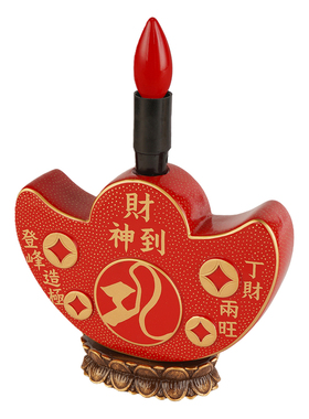 李居明马年吉祥物富贵大财灯摆件