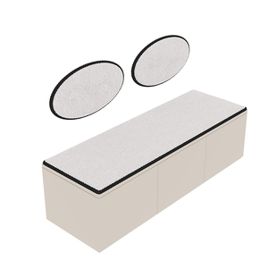 毛绒卡座坐垫带靠背定做防滑高颜值换鞋凳垫鞋柜垫子门口玄关垫