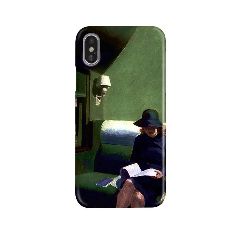 CCC原创霍普独自旅行适用于iPhone14plus/13promax/12mini/11/xsmax菲林光面软壳油画复