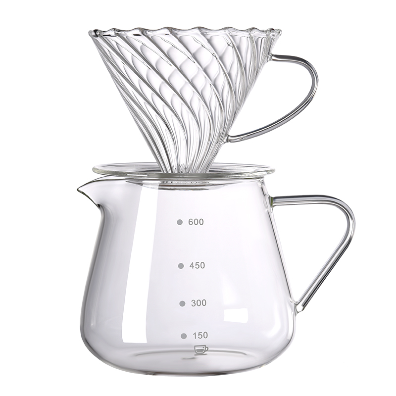 Obod手冲咖啡套装V60滤杯家用手磨咖啡过滤器漏斗分享壶玻璃滤杯