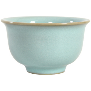 汝州原矿汝窑喝茶杯主人杯功夫茶具单个陶瓷茶盏高端个人专用中式