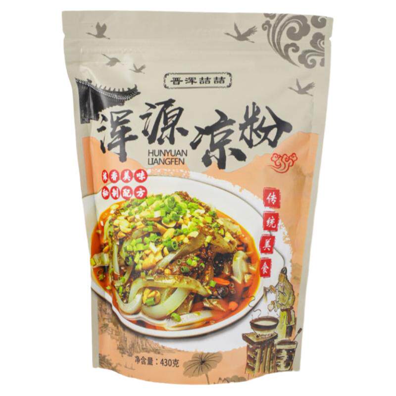 山西特产大同浑源凉粉凉皮430g*6袋装有调料包方便速食包邮