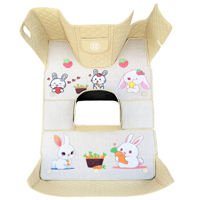 盛昊S800Plus专用卡通图案低速电动三轮老年代步全包围电动车脚垫