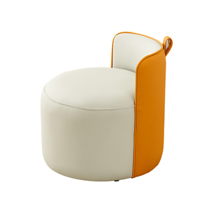 家用小凳子靠背茶几专用凳子客厅沙发凳矮圆凳儿童软座皮墩换鞋凳