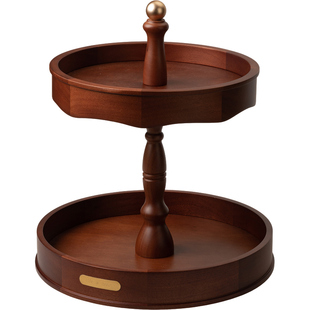 化妆品收纳盒桌面高级感多功能梳妆台置物架护肤品香水木质首饰盒