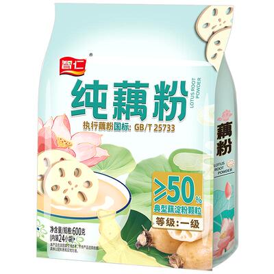 智仁纯藕粉无添加蔗糖600g