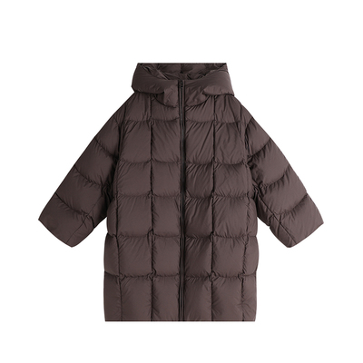 沫沫家女童加厚长款羽绒服