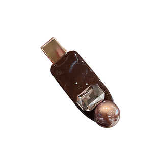 珍珠水钻鸭嘴夹刘海前额发夹女侧边头顶短发烫发发卡小夹子头饰