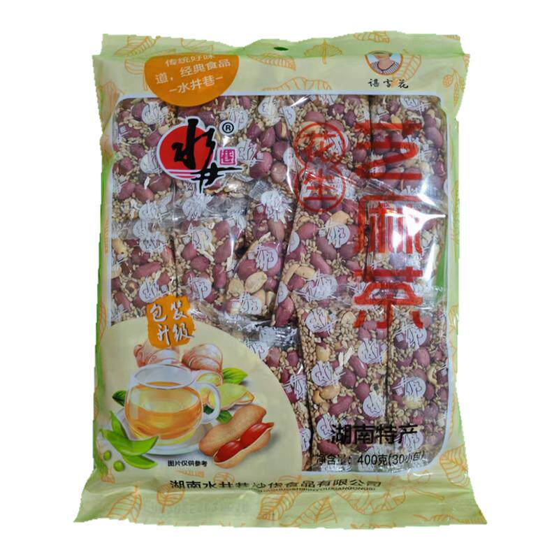 安化水井巷豌豆芝麻茶400g湖豆类制品