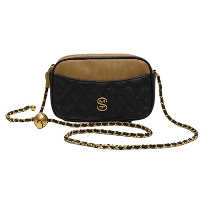 【西木汀】布兰卡 黑色链条小方包2025新款女单肩斜挎包小型包包