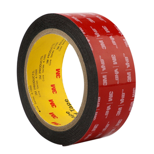 3m5952双面胶高粘度黑色强力车用加厚ETC支架雨眉饰条耐高温胶带