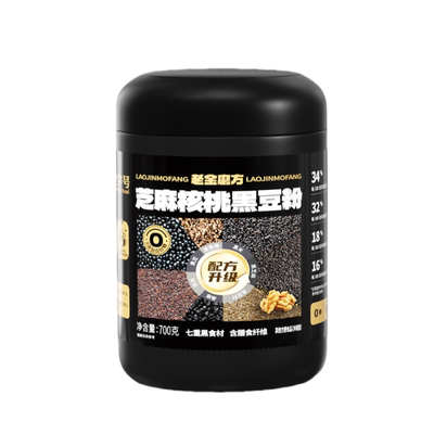 老金磨方黑芝麻粉核桃黑豆粉