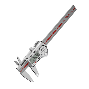 德力西电子游标卡尺高精度数显工业级家用小型文玩高深度油标卡尺