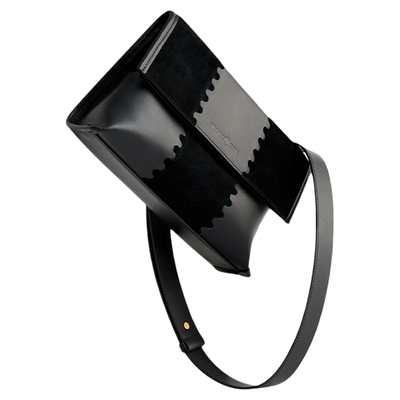 头层牛皮折叠包包OrangeCube