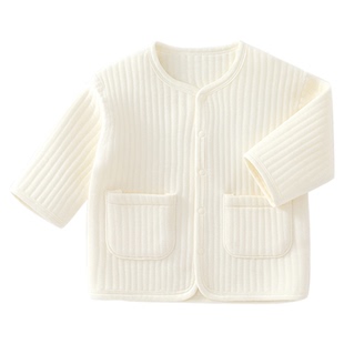 宝宝初冬夹丝棉保暖外套婴幼儿冬装上衣男女童加厚秋冬季夹棉外衣