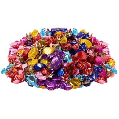 混合太妃糖夹心巧克力味糖果网红零食喜糖结婚整箱年货500g约60块