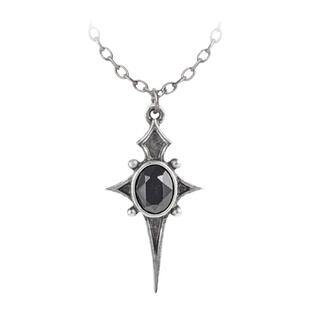 Alchemy Gothic P979 A牌哥特式朋克暗黑系十字架水晶精致项链