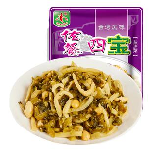 山民佐餐四宝80g*6袋即食鲜香开胃雪菜花生黄豆笋丝下饭咸菜温州